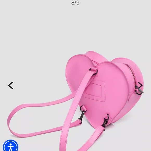 Dr. Martens💕 NEW WITH TAGS/  Pink LEATHER convertible Shoulder Bag/ backpack - Picture 11 of 15